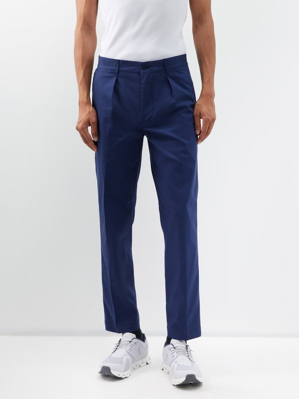 Ralph Lauren Polo (Polo Ralph Lauren) Pleated cotton-blend chino golf trousers
