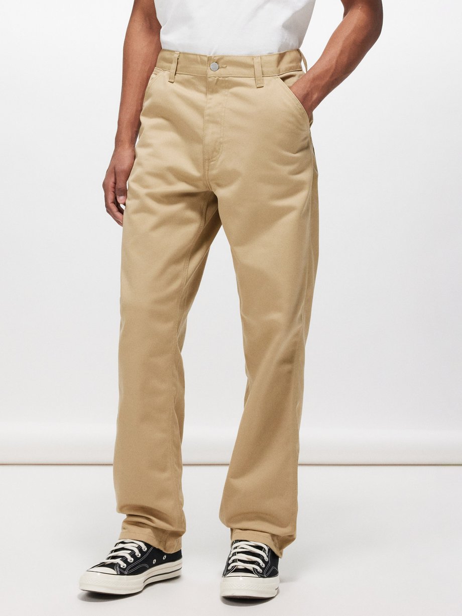 Shop Carhartt WIP Simple Pant Denison Pants (leather rinsed