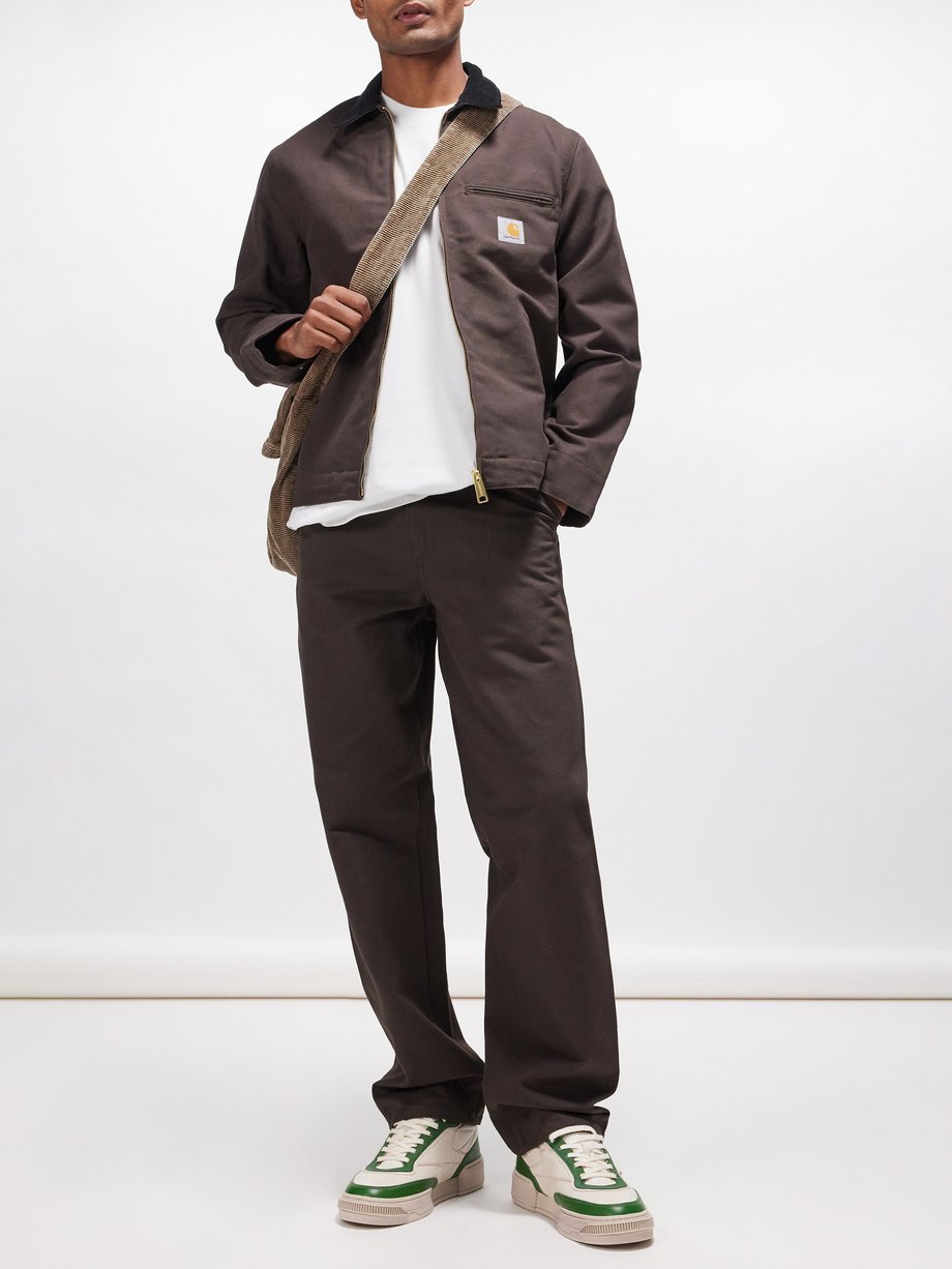 Brown Detroit Dearborn organic-cotton canvas jacket