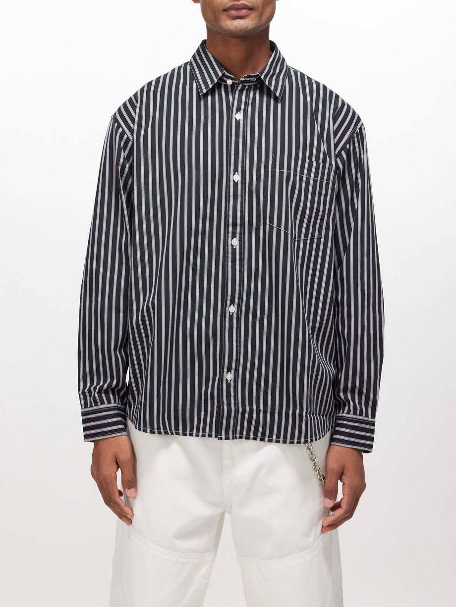 Carhartt WIP Ligety striped cotton-poplin shirt