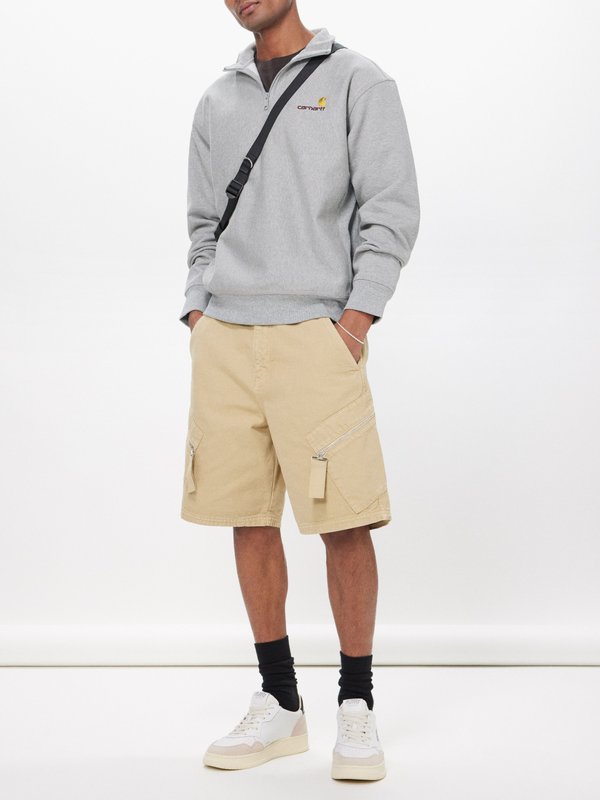 Carhartt WIP American Script half-zip cotton-blend sweatshirt