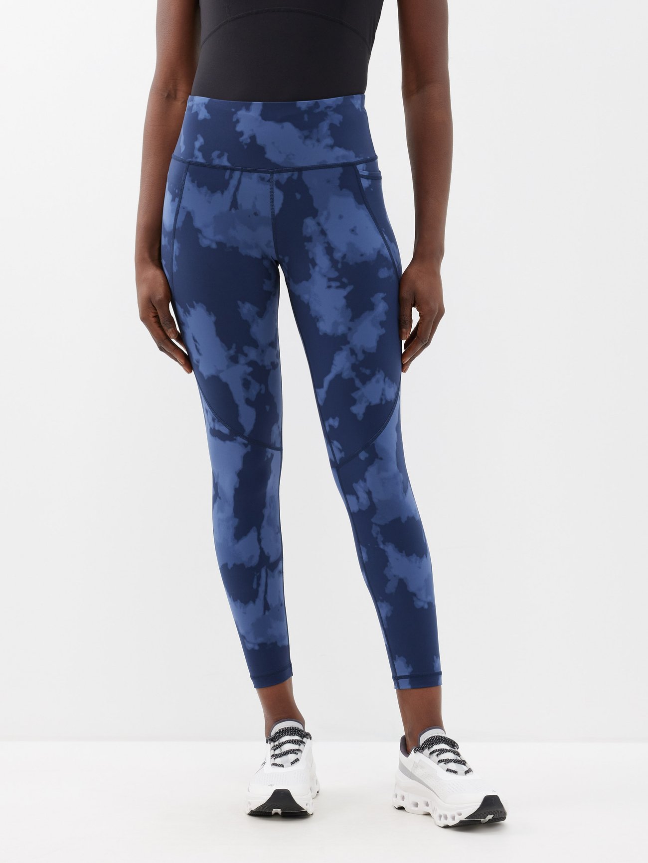 Sweaty Betty Zero Gravity 7/8 Running Leggings, Purple Marble