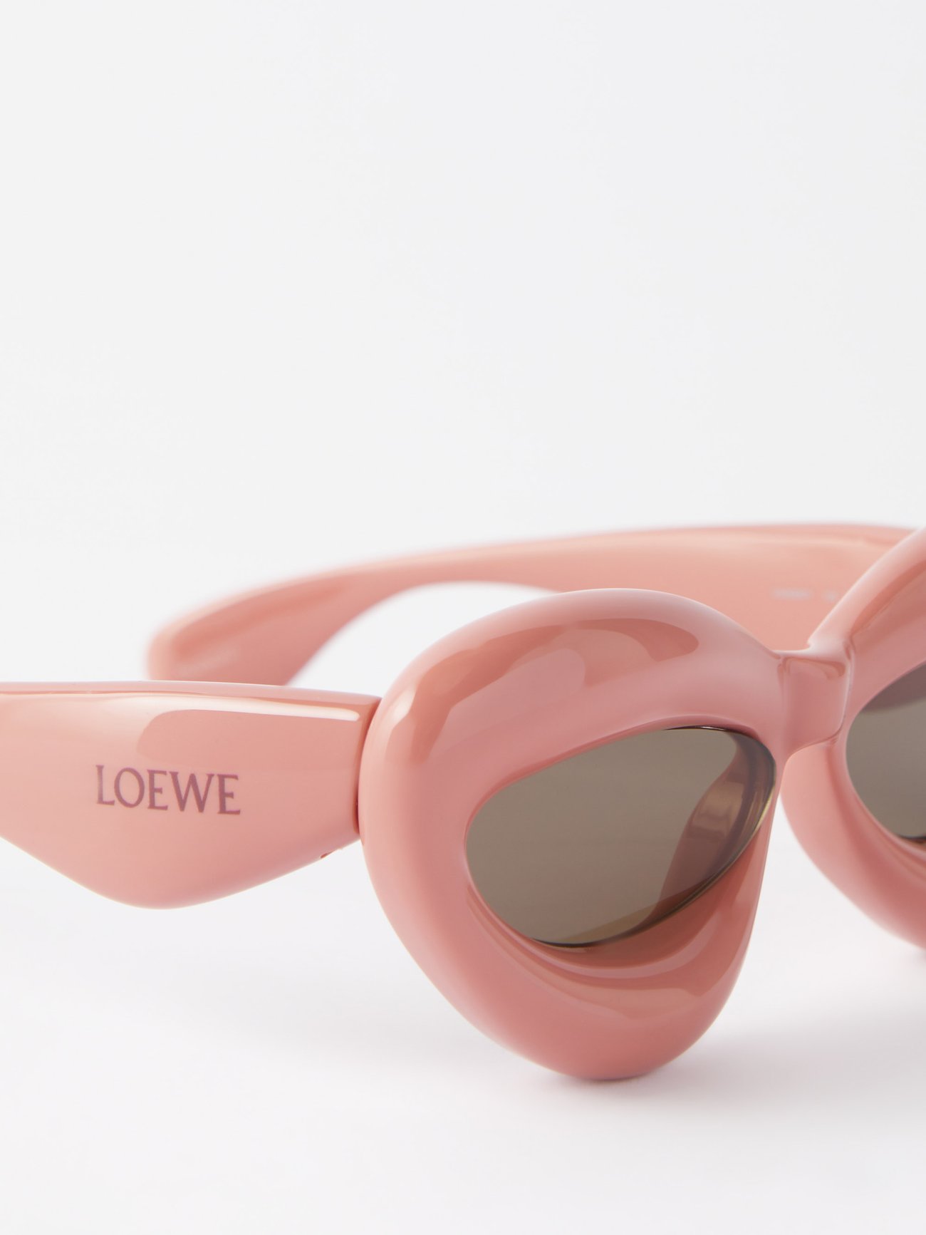 Inflated Cat Eye Sunglasses in Pink - Loewe