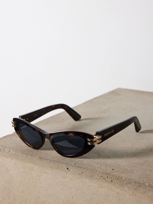 Brown CDior B1U cat-eye acetate sunglasses, DIOR