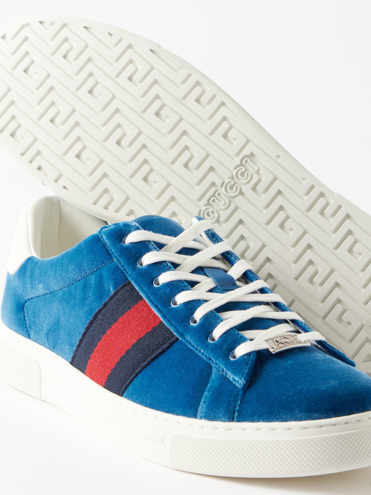 Gucci Men's Ace Velvet Trainers