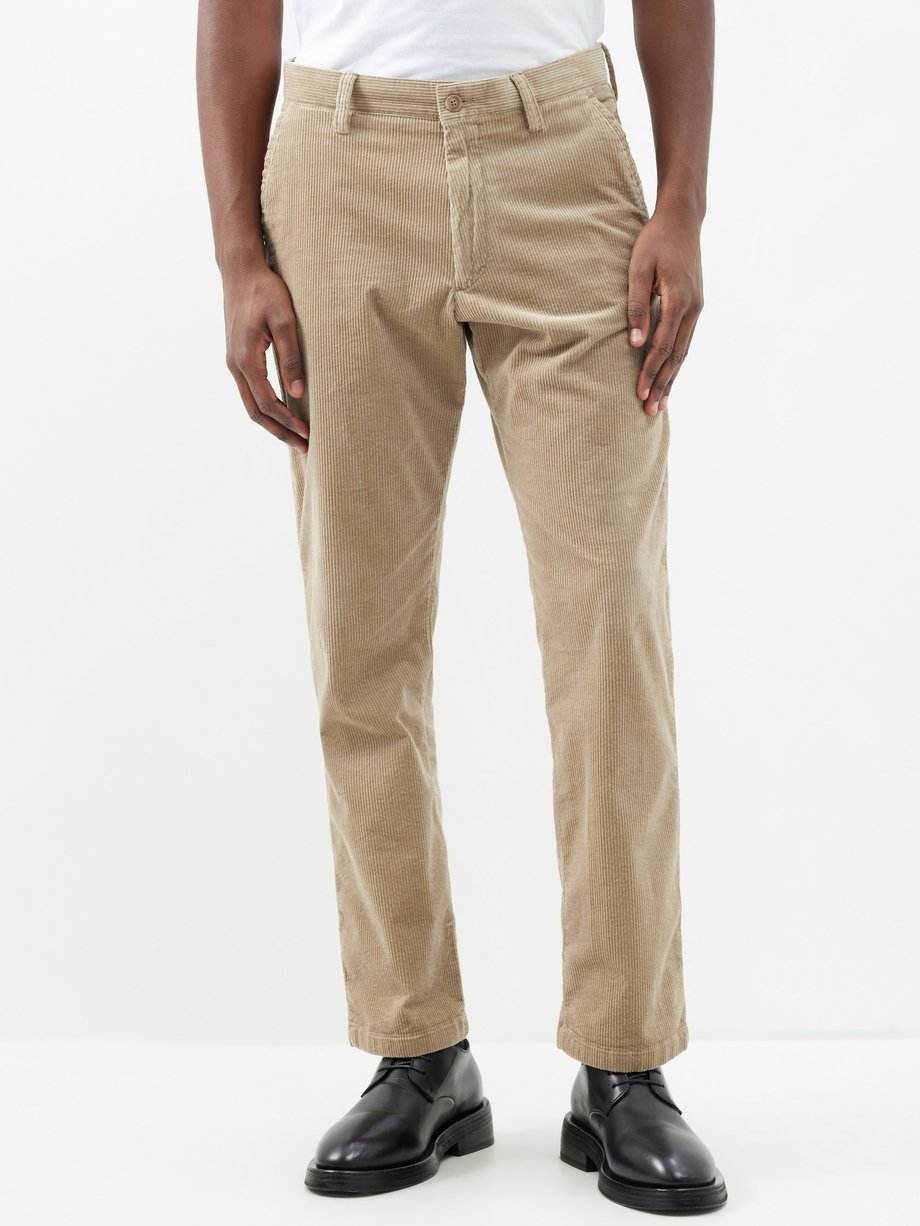 Red Corduroy Straight Ankle Pant | Eileen Fisher