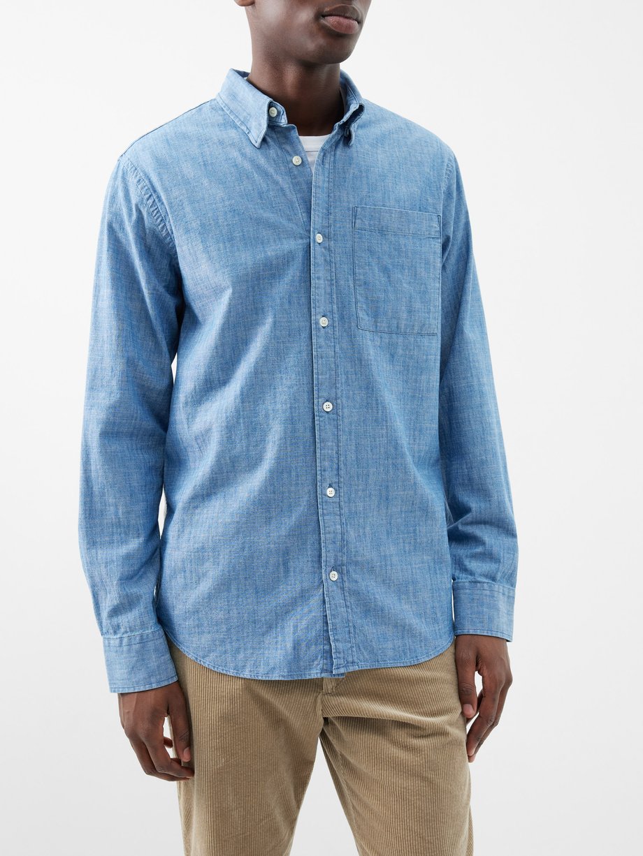 NN.07 Cohen patch-pocket organic-cotton shirt