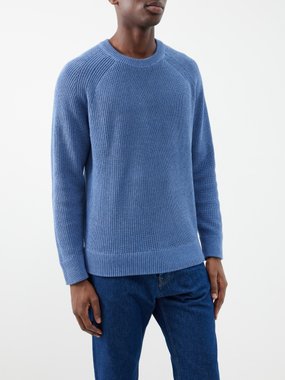 NN.07 Jacobo ribbed-knit cotton sweater