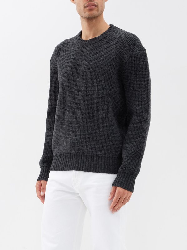 FRAME Crew-neck merino-wool sweater