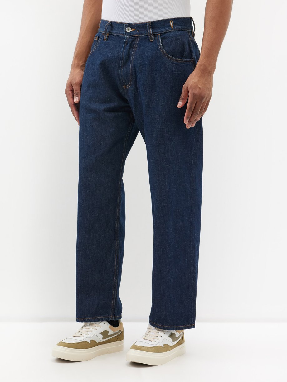 Blue Bez selvedge straight-leg jeans | YMC | MATCHES UK