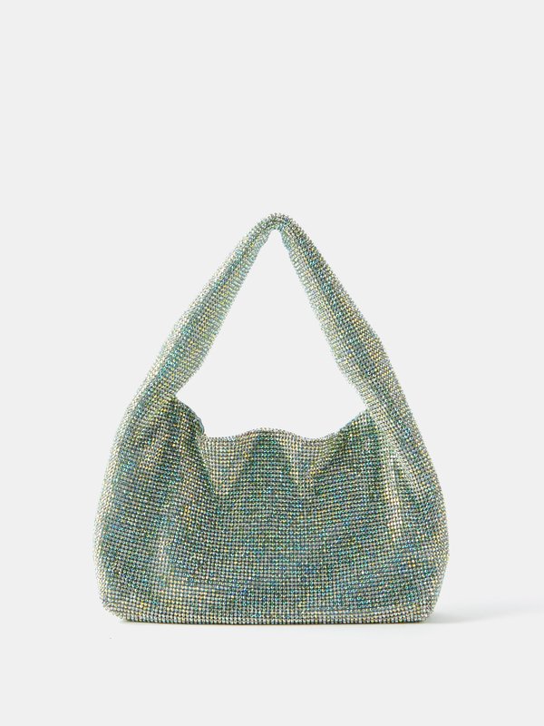 KARA (Kara) Mini crystal-embellished mesh shoulder bag