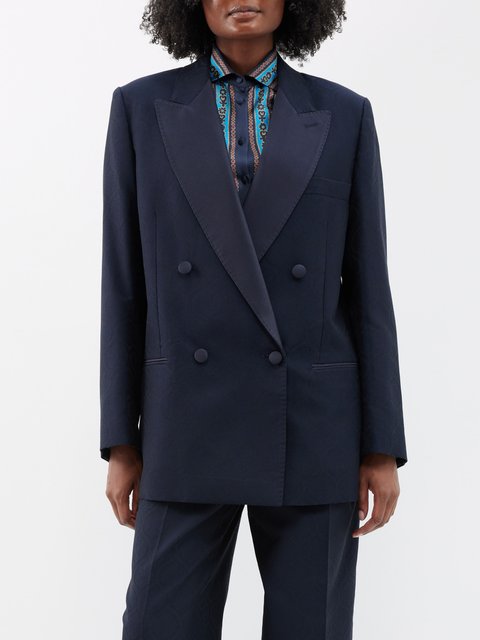 Prada single-breasted wool blazer - Blue