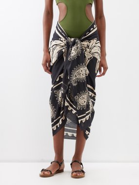 Johanna Ortiz Kilimanjaro cotton-voile sarong