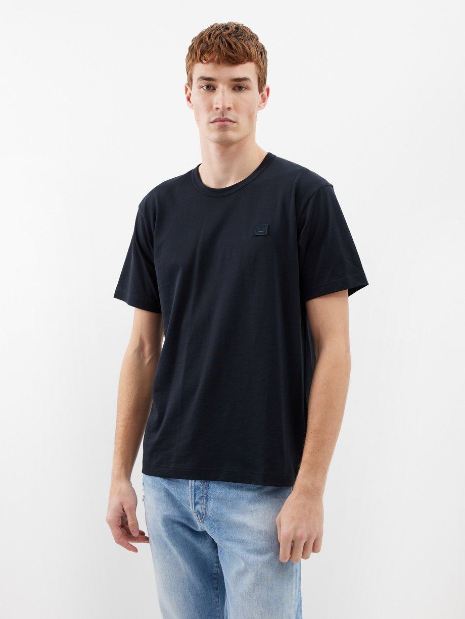 Acne Studios Nash Face-patch cotton-jersey T-shirt