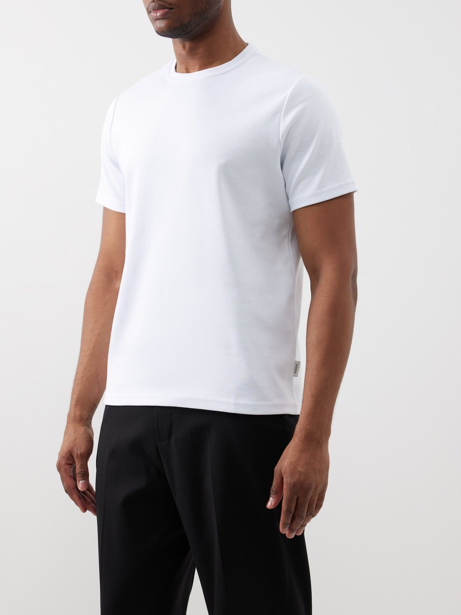 White Heavy organic-cotton jersey T-shirt, Oliver Spencer