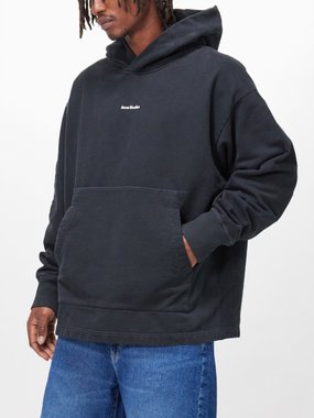 Acne Studios Franklin logo-print cotton-jersey hoodie