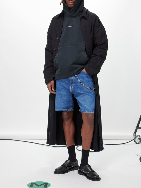 Acne Studios Franklin logo-print cotton-jersey hoodie