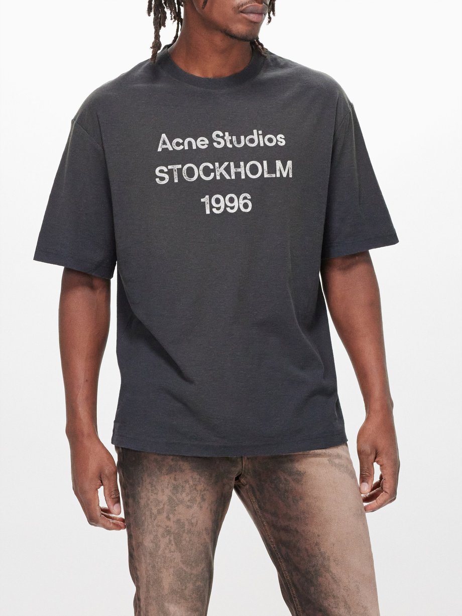 Acne Studios Exford logo-print cotton-blend T-shirt