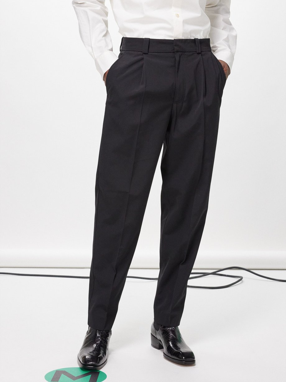 Black Porter tailored suit trousers | Acne Studios | MATCHES UK
