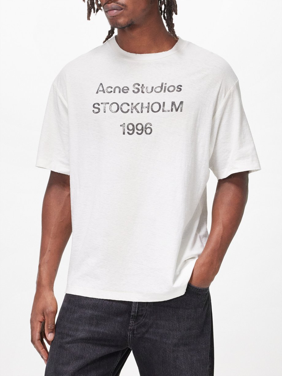 Acne Studios Exford logo-print cotton-blend jersey T-shirt