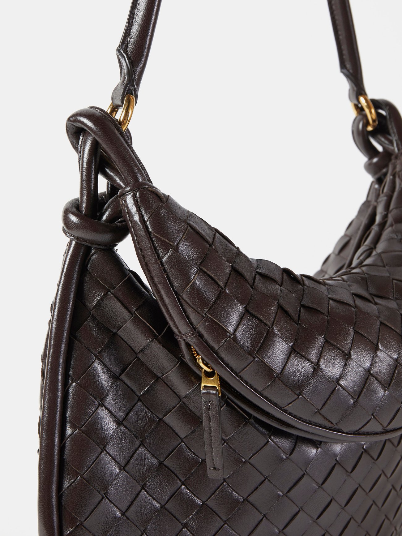 BOTTEGA VENETA Gemelli large intrecciato leather shoulder bag