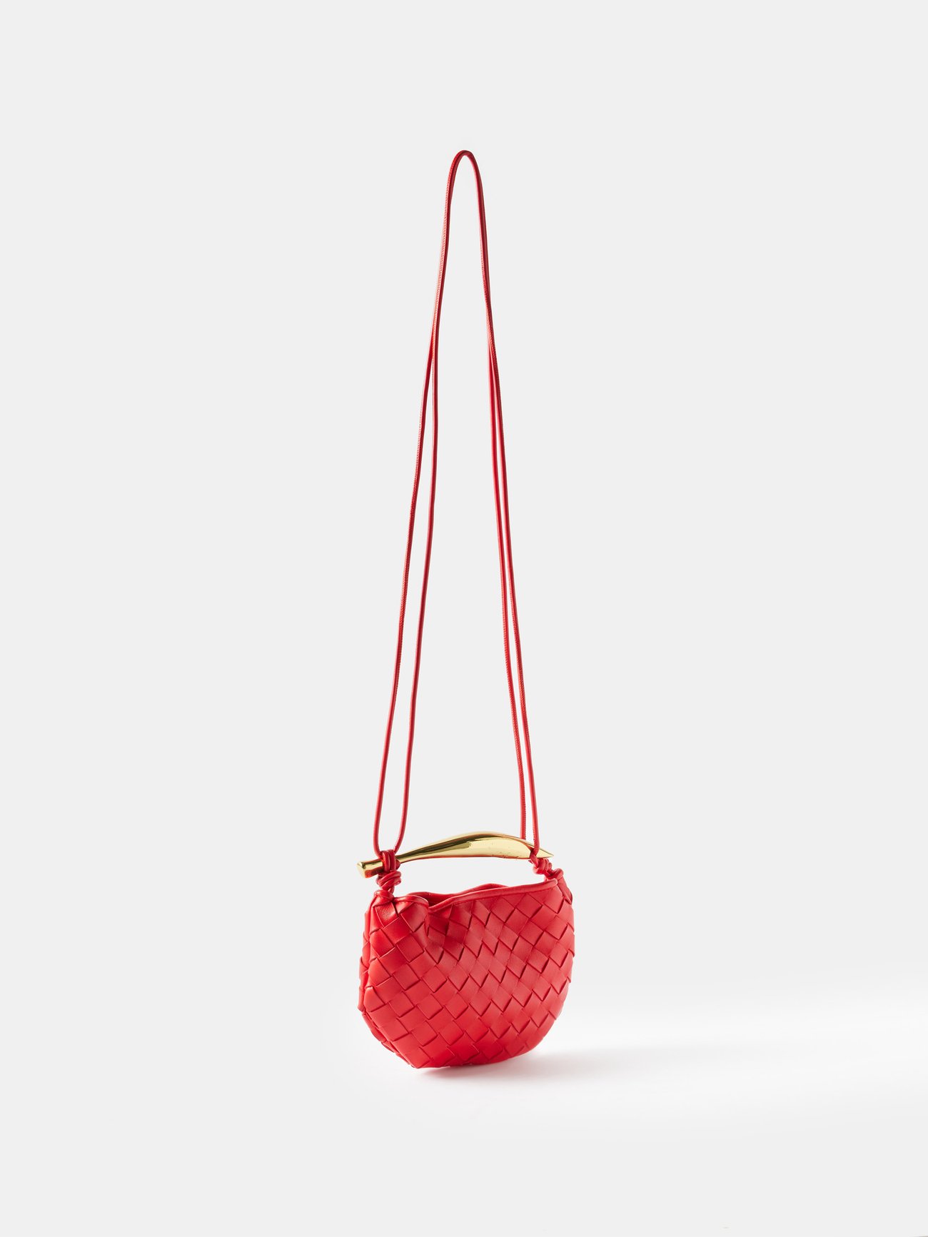 BOTTEGA VENETA Crossbody Bags Women, Mini Sardine bag Red