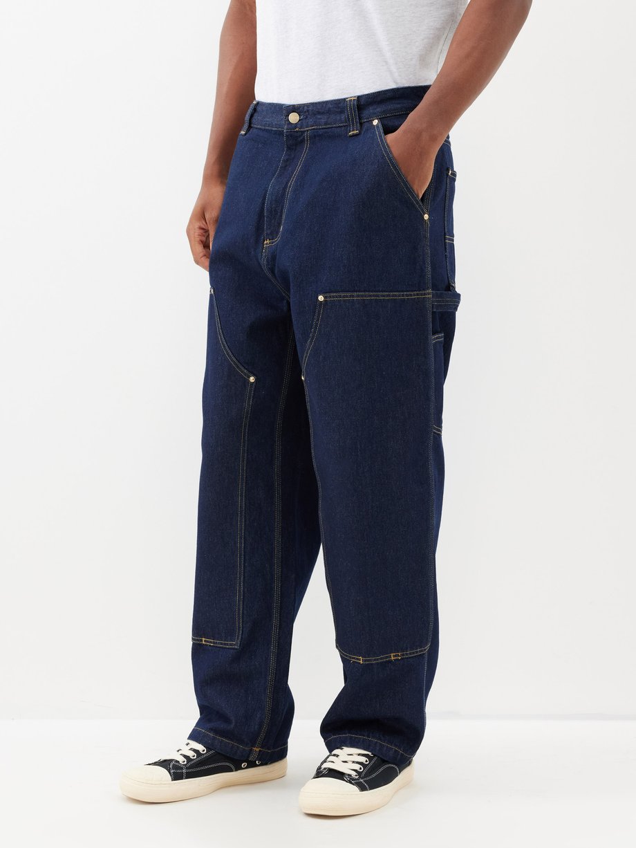 Blue Nash logo-patch wide-leg jeans | Carhartt WIP | MATCHESFASHION UK