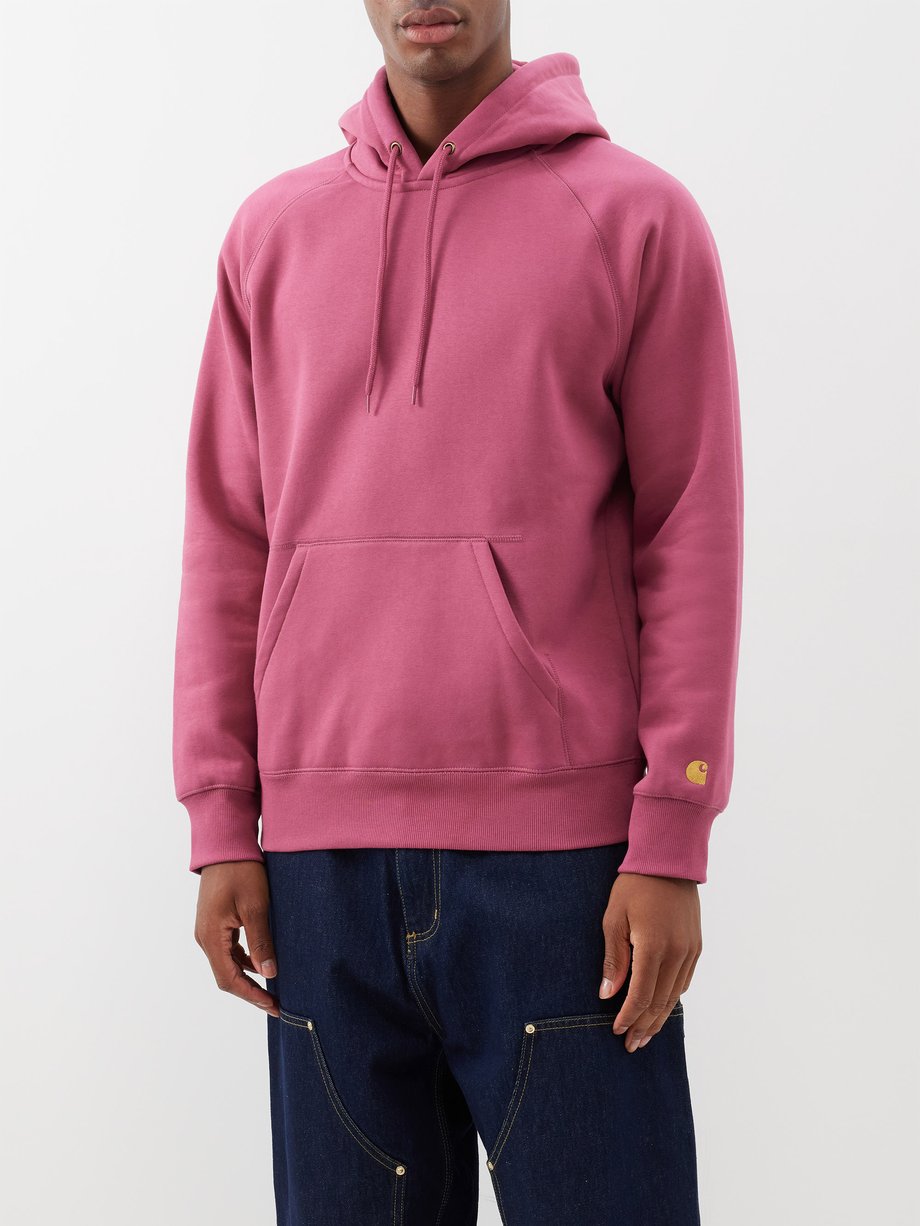 Cotton-blend jersey hoodie