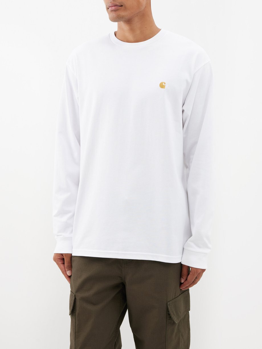 White Chase cotton-jersey long-sleeved T-shirt | Carhartt WIP