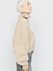 Roll neck wool cropped cocoon jumper