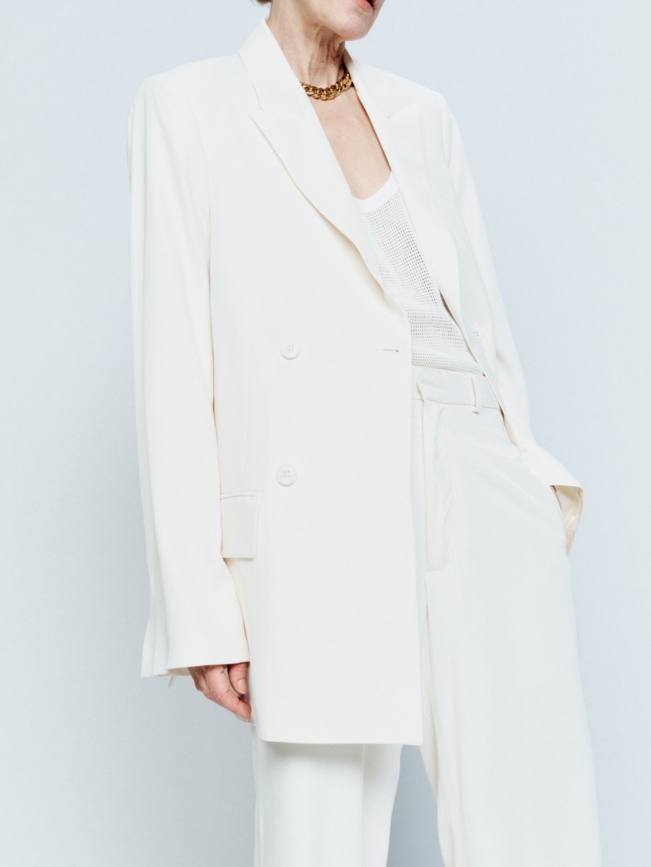White Dream fluid suit jacket | Raey | MATCHES UK