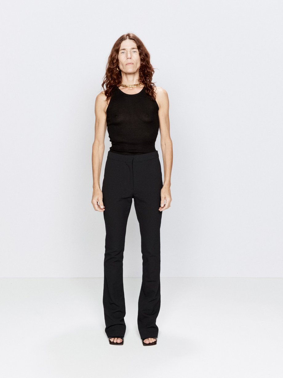 Cotton:On flared trousers in black