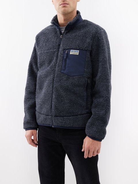 Navy High-neck zipped fleece jacket | Polo Ralph Lauren | MATCHES UK