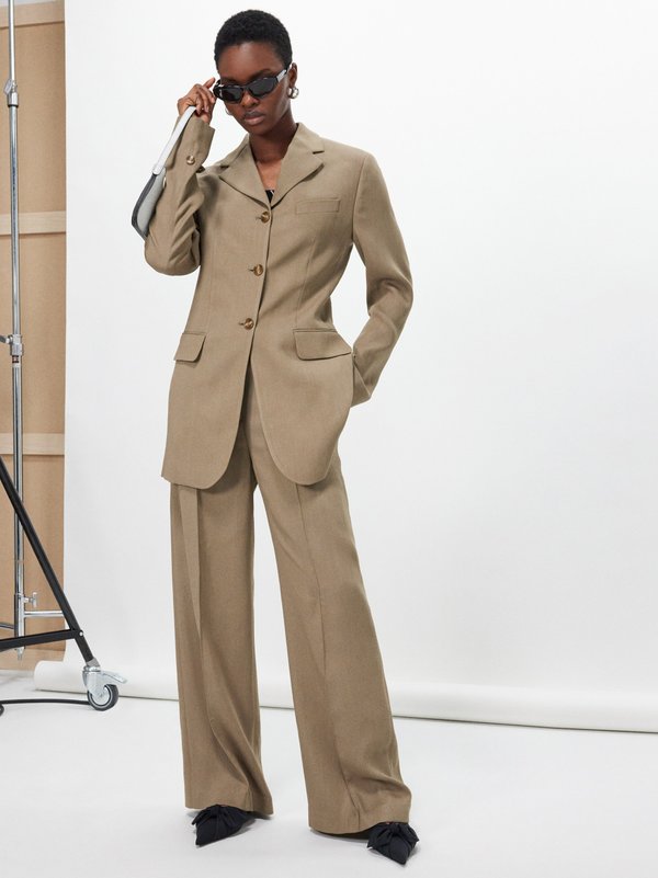 Acne Studios Jolcie wool-blend double-crepe suit jacket