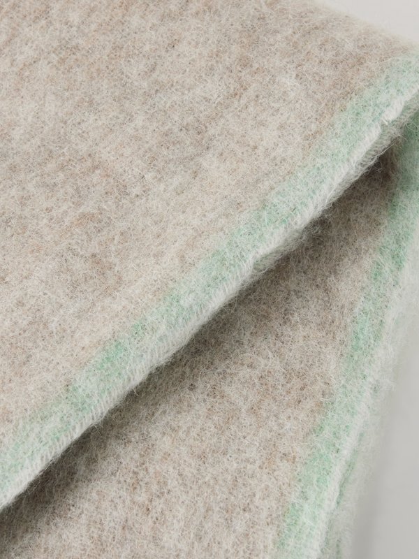 Acne Studios Vally stripe-edge felt scarf