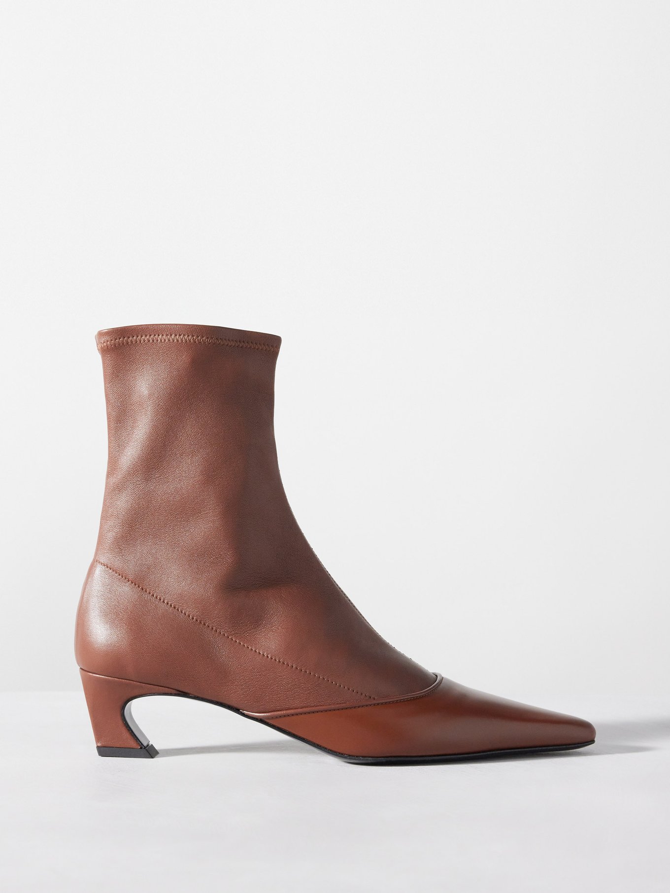 Tan Bano 45 leather ankle boots Acne Studios MATCHES UK