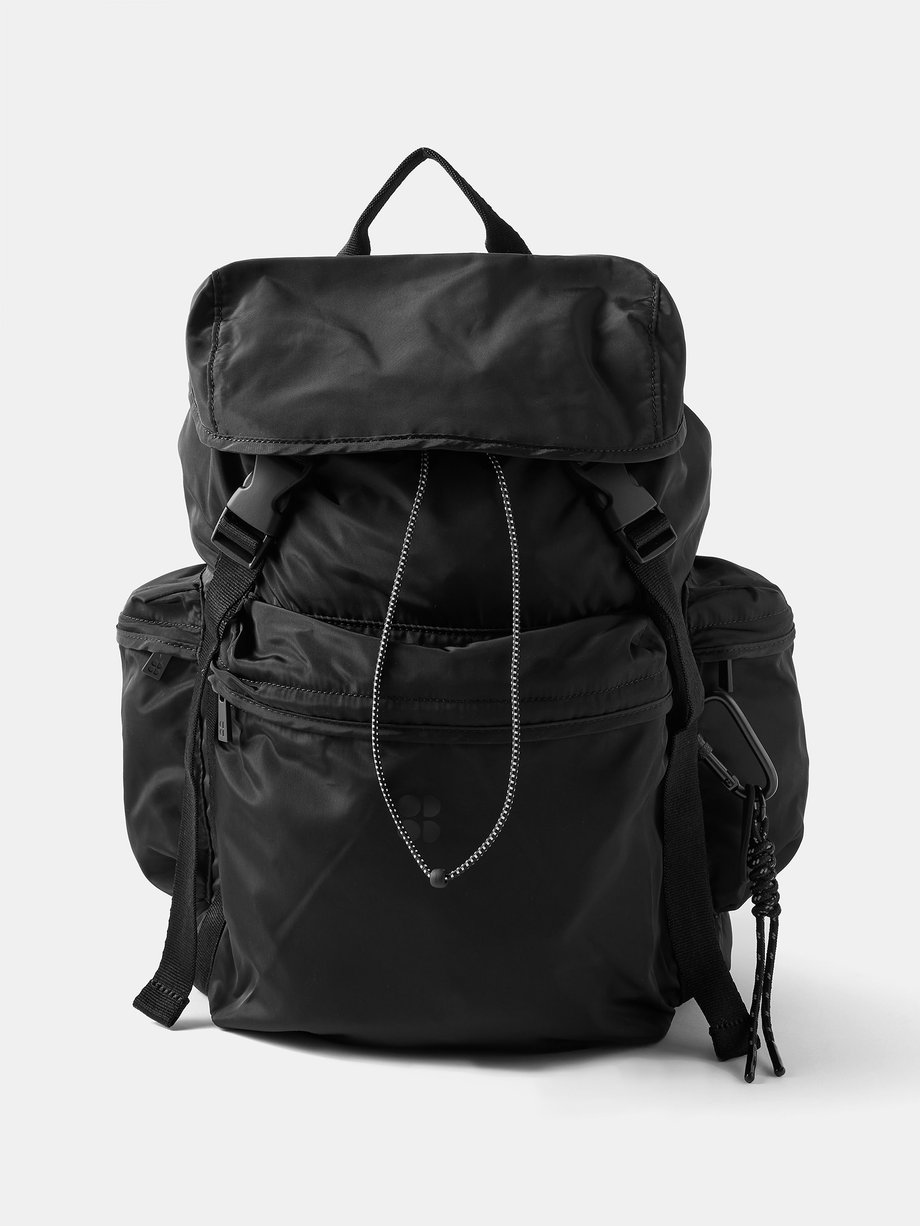 Black Recycled-fibre backpack | Sweaty Betty | MATCHES UK