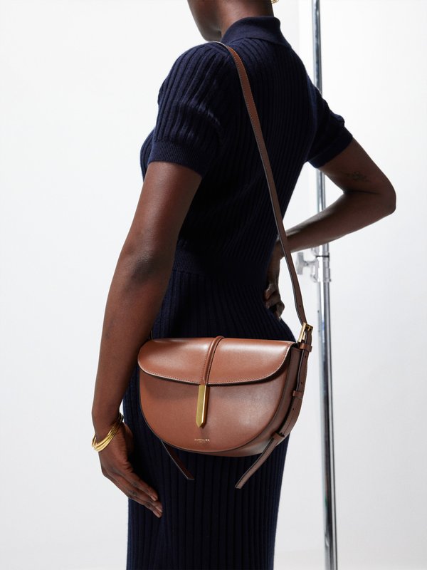 DeMellier Tokyo Saddle leather cross-body bag