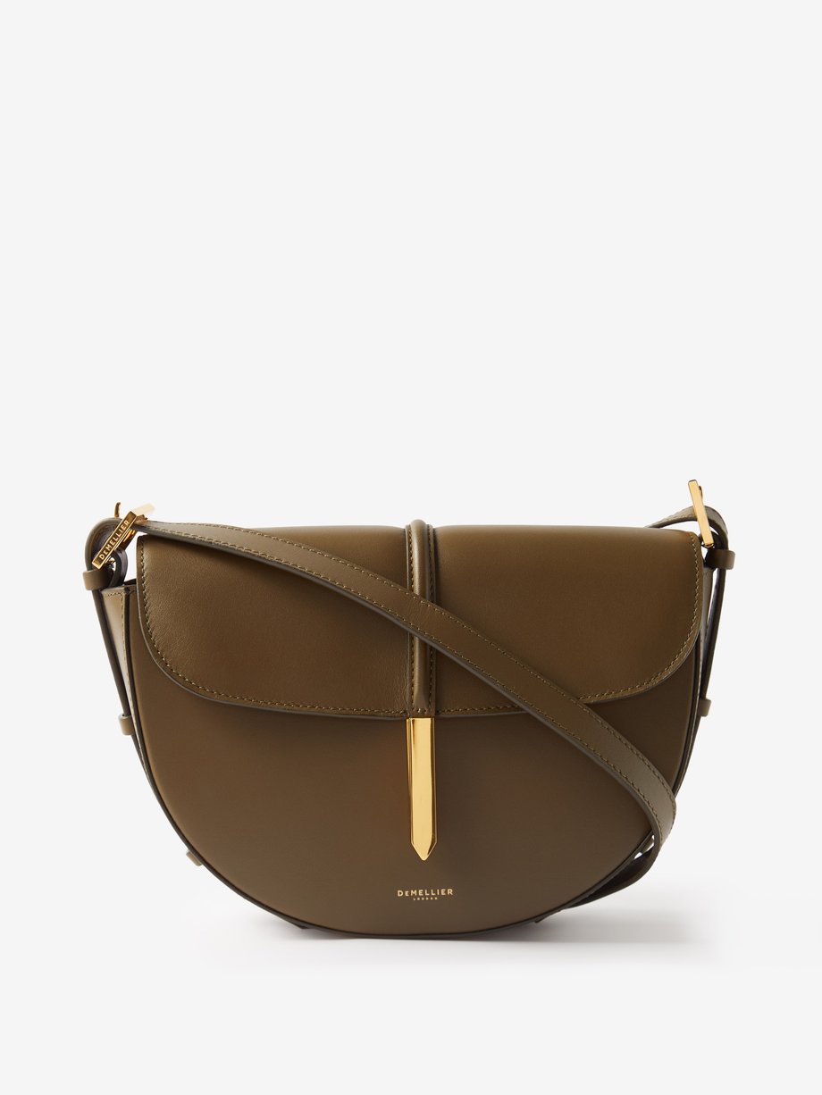 Brown Tokyo Saddle leather cross-body bag | DeMellier | MATCHES UK