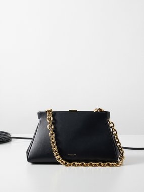 DeMellier Cannes leather clutch bag