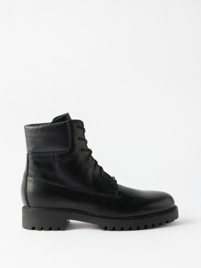 Toteme The Husky leather lace-up boots