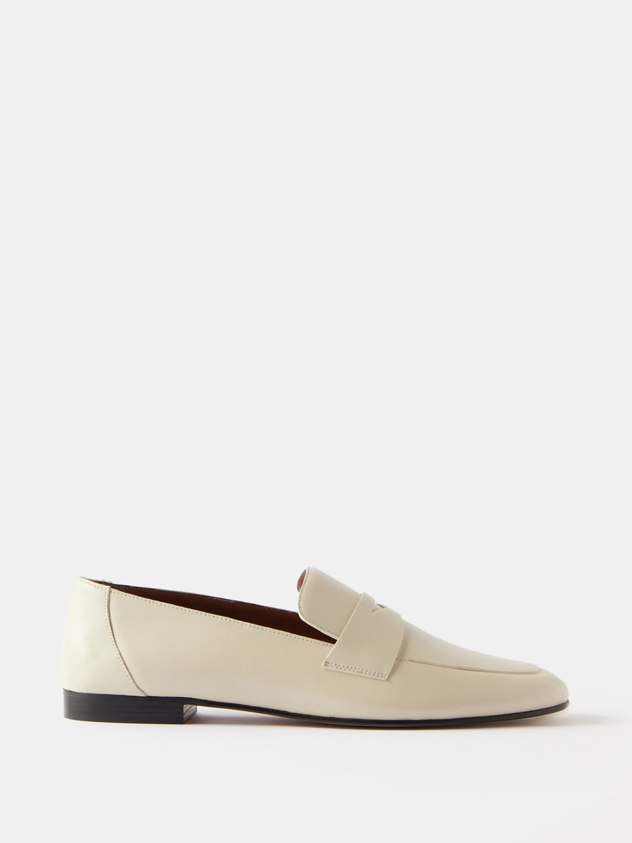White Leather penny loafers | Le Monde Beryl | MATCHES UK