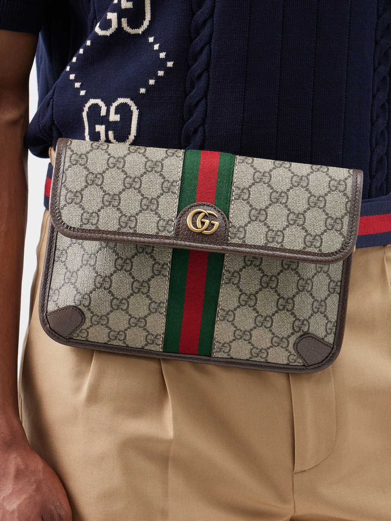 Ophidia GG Supreme belt bag, Gucci, MATCHESFASHION