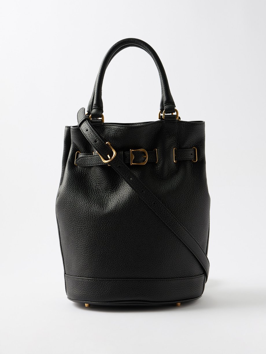 Black Secchiello leather bucket bag | Giuliva Heritage | MATCHESFASHION UK