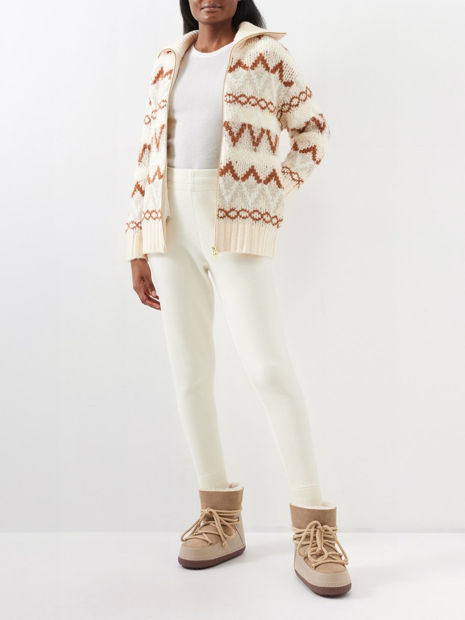 Activewear  Varley Anderson Zip-Front Cardigan Sweater Ivory