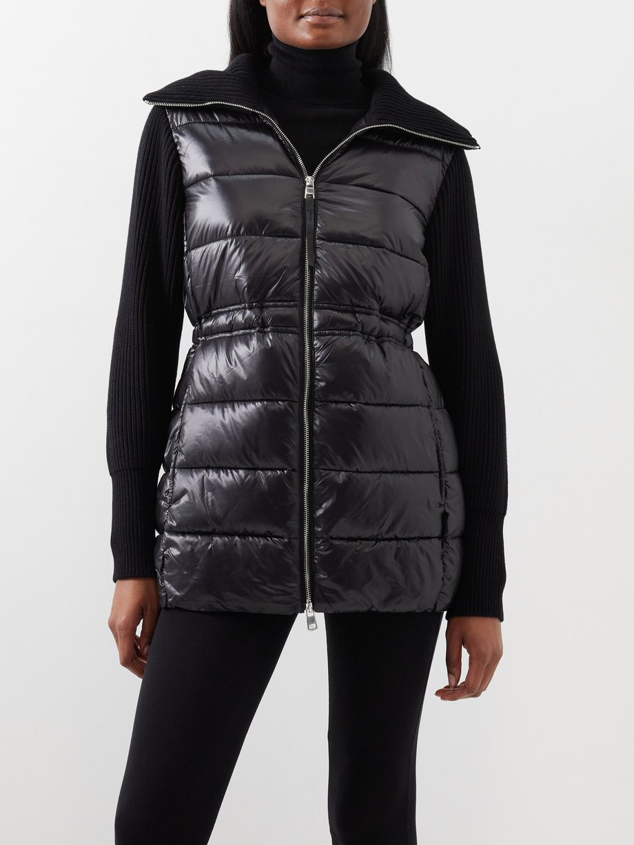 Black Arlen panelled padded-nylon jacket | Varley | MATCHESFASHION US
