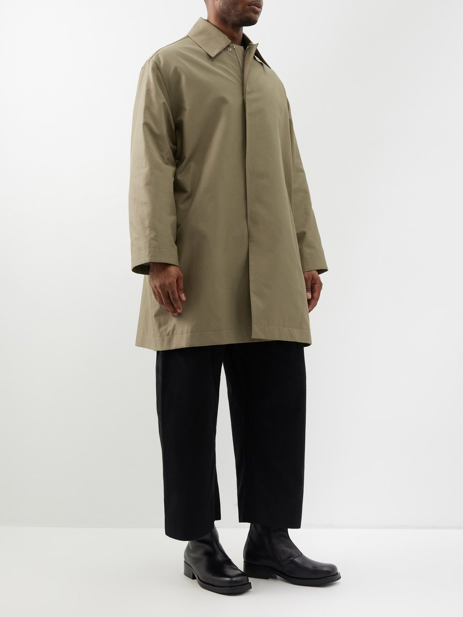 Studio Nicholson - Chassis Cotton-Blend Overcoat - Mens - Khaki - XL