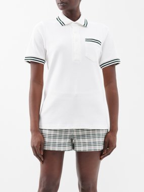 The Upside Hill organic-cotton golf polo shirt