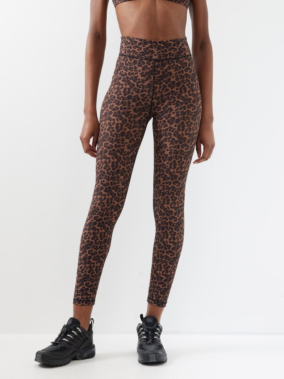 Brown Biarritz 25 leopard-print leggings, The Upside