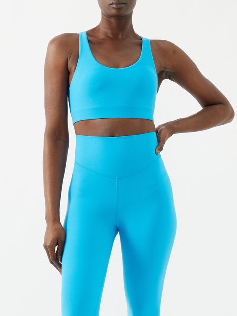 Blue Peached 25 high-rise jersey leggings, The Upside